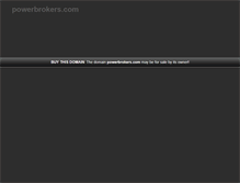 Tablet Screenshot of powerbrokers.com